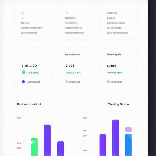 Data dashboard displaying credit monitoring metrics with alerts