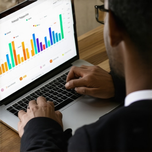 Effective Tools for Maintaining Your Credit Health Person analyzing credit report on a laptop with financial charts