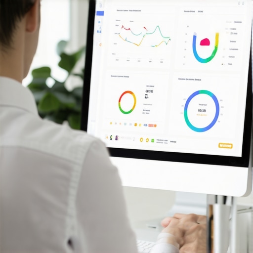 Person analyzing credit reports and financial graphs on a computer for credit maintenance