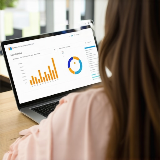 Person analyzing credit reports using digital tools to maintain financial health