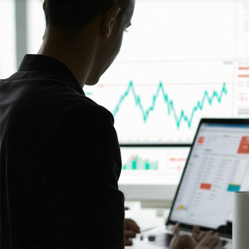 Monitoring Credit Reports for Long-Term Success Person reviewing credit reports on a laptop with financial charts in the background