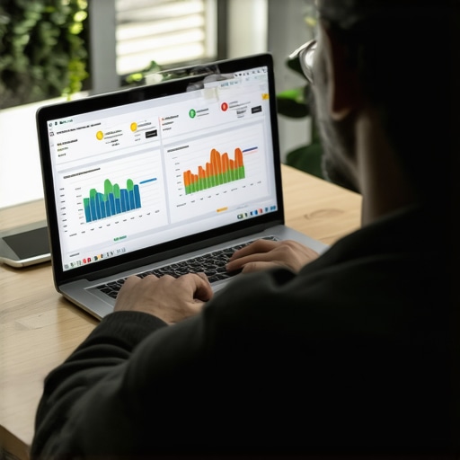 Monitoring Your Credit Health A person reviewing credit reports on a laptop to maintain financial health