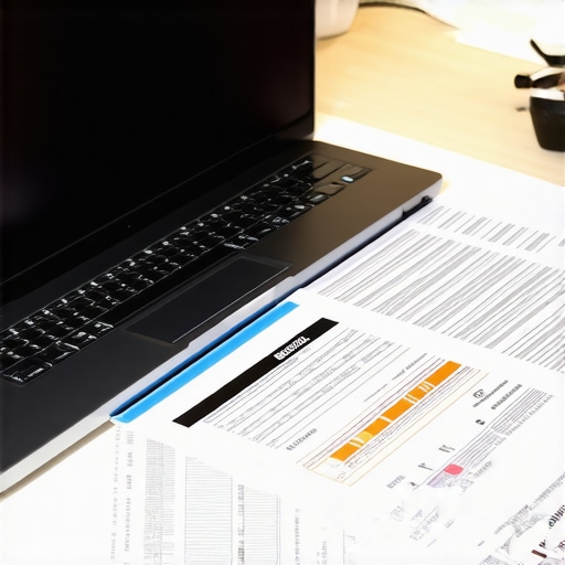 Individual analyzing credit report on laptop to improve loan interest rates