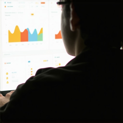 Person managing finances using software