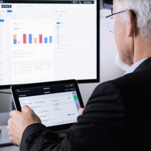 Using Credit Monitoring Tools for Better Financial Control Person analyzing credit scores and reports on a laptop for ongoing credit management.