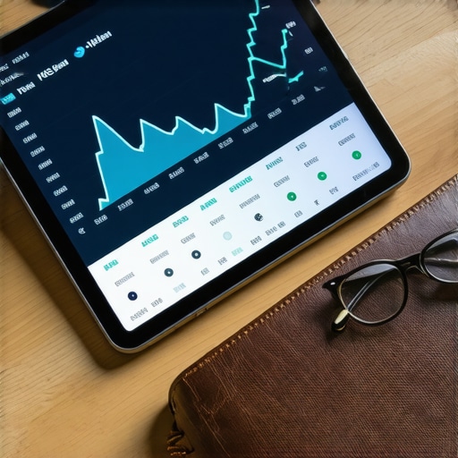 Digital credit score tracking dashboard and physical planner representing financial maintenance