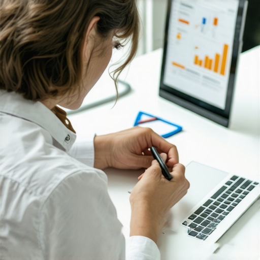 An individual examining nuances of a credit report for debt management.