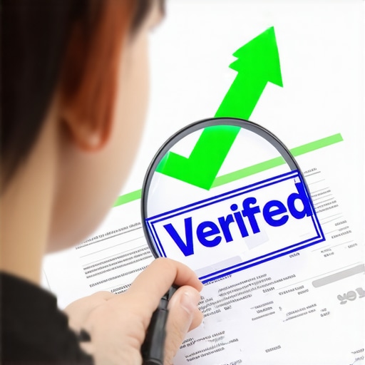 Analyzing Credit Reports for Advanced Recovery Magnifying glass over a credit report showing a green recovery arrow.