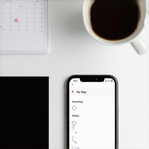 A clean desk with a calendar and smartphone representing an automated credit health strategy.