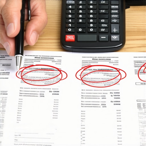 Calculating the true cost of credit card APR A person comparing credit card interest rates on paper with a calculator.