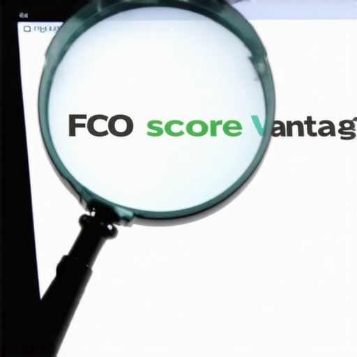 Close-up of credit score comparison on a digital screen showing different point totals.