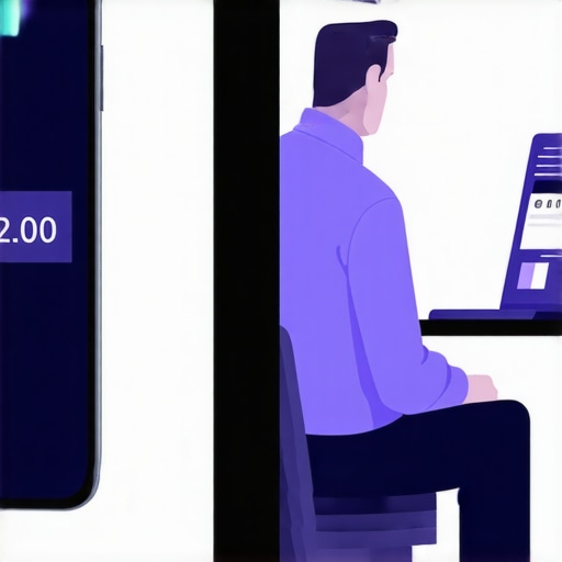 Comparing VantageScore versus FICO models A comparison showing a high VantageScore on a mobile app versus a lower FICO score on a lender computer.
