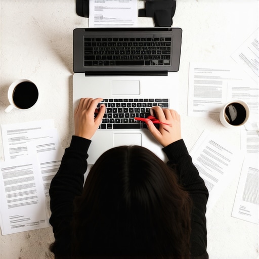 Conducting a Personal Financial Audit A person auditing their bank statements with a highlighter to find unnecessary expenses.