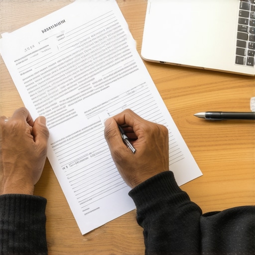 Crafting a personal credit dispute letter A person writing a personalized letter to a credit bureau to ensure human review of their dispute.