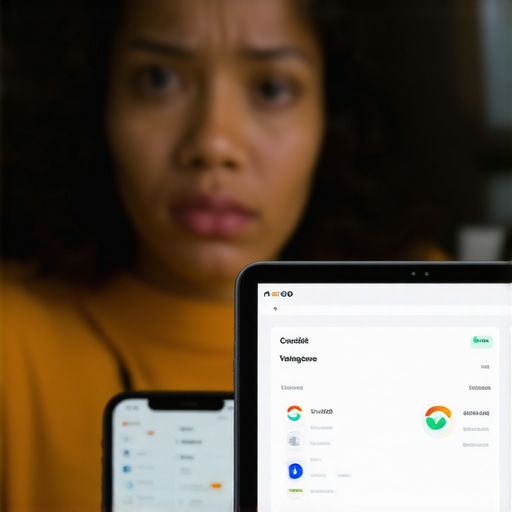 Credit Score Model Discrepancy Comparing different credit score results on digital devices