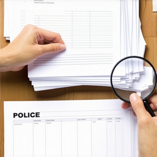 Organizing paper trail and police report to dispute identity theft