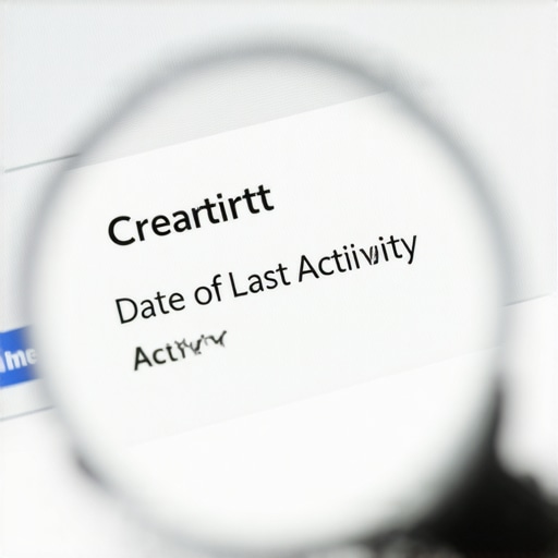 A magnifying glass focusing on credit report details to show nuances of debt aging.