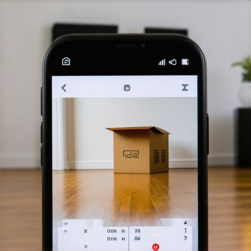 Person filming apartment move-in inspection with a smartphone.