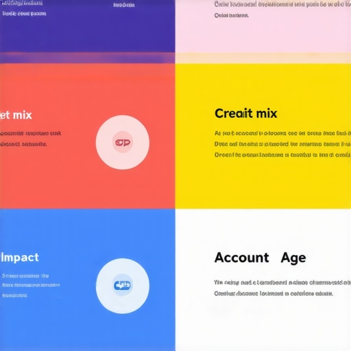 FICO Credit Score Factors Explained An infographic showing how credit mix and account age affect a credit score.