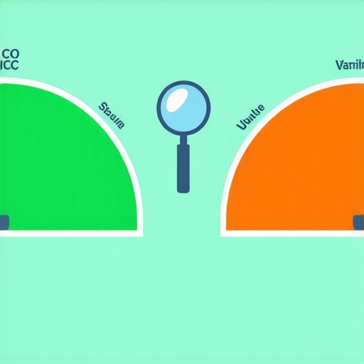 FICO vs VantageScore Comparison Chart Infographic comparing FICO and VantageScore credit models