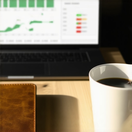 A clean workspace representing long-term financial maintenance and credit score management.