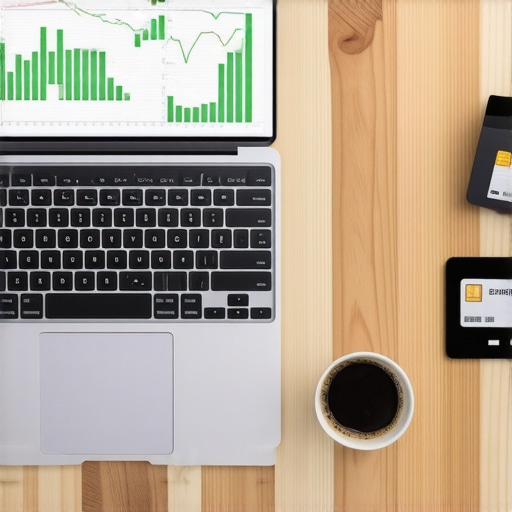 A clean workspace with tools for tracking credit score and debt management progress.