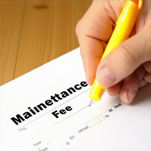 A person identifying hidden bank fees on a physical statement using a yellow highlighter.