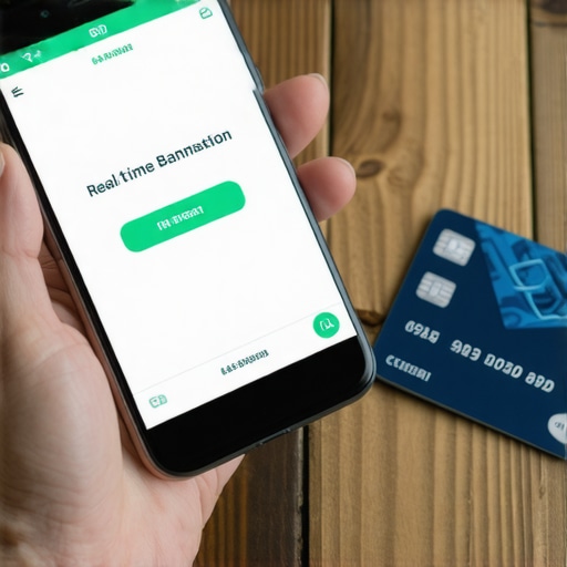 Fraud Alert Notification on Smartphone Real-time banking alert on a smartphone for fraud prevention.