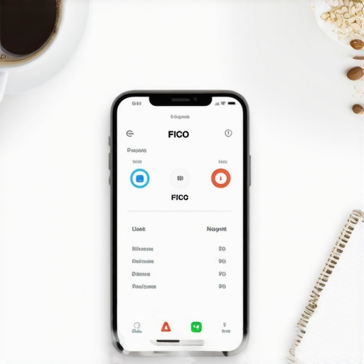 A smartphone displaying a high credit score as part of a long-term maintenance strategy.