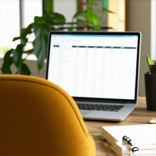 A person using a spreadsheet to manage debt and credit building progress.