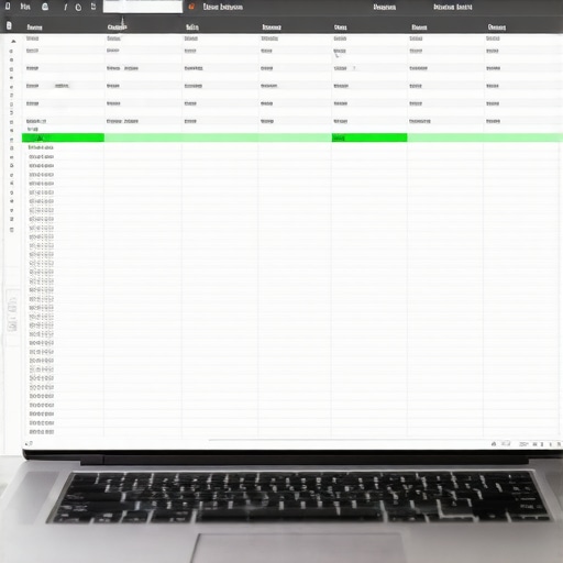 A spreadsheet showing debt management progress on a laptop screen.