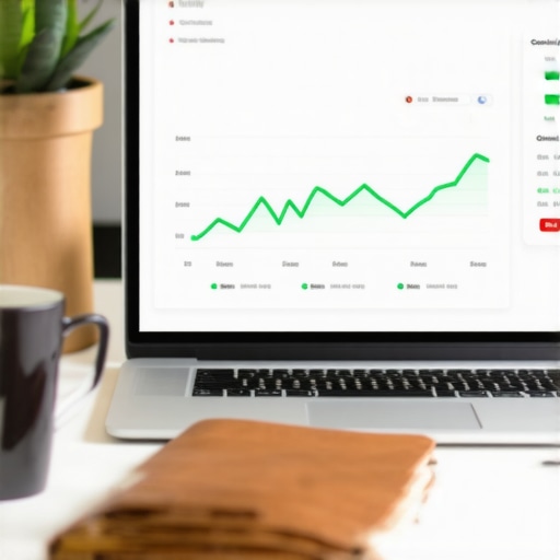 A credit score tracking dashboard showing positive financial trends.