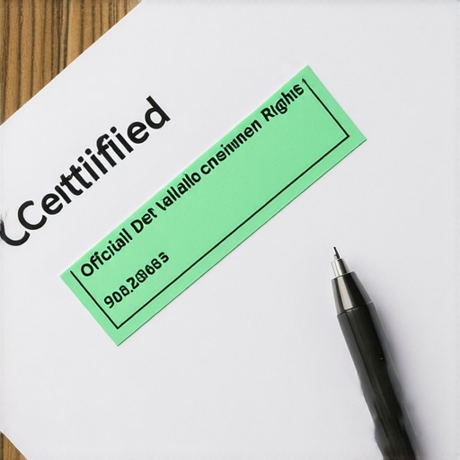 A certified mail debt validation letter on a desk to stop zombie debt collectors.