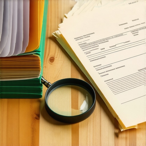 Organized Credit Dispute Documentation A stack of mail receipts and folders representing the documentation phase of credit repair.
