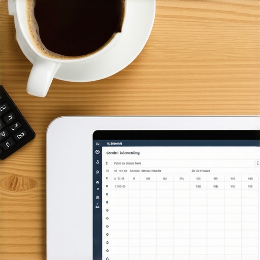 Digital tools and spreadsheets used for credit score maintenance and debt tracking.