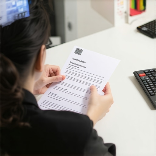 A person handling certified mail for debt validation and credit repair.