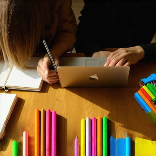 A focused couple working on a debt management plan at a kitchen table with highlighters and reports.