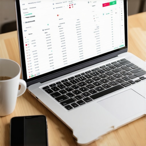 A financial dashboard showing credit scores and a tracking spreadsheet for credit maintenance.
