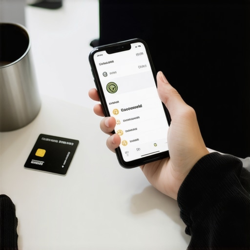 Person making a quick credit card payment on a mobile app to manage debt effectively.