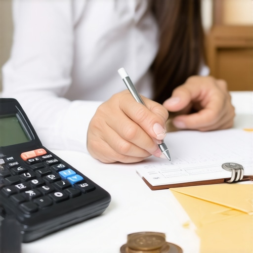 Strategizing a Debt Exit Plan A person planning their finances at a kitchen table to escape debt.