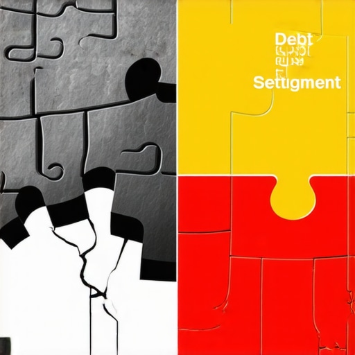An educational diagram illustrating the difference between safe credit counseling and risky debt settlement programs.