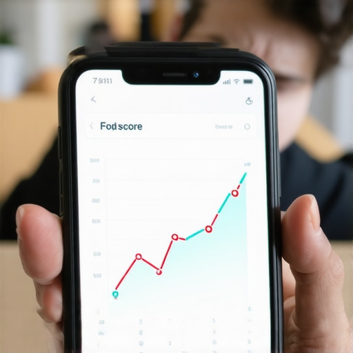 A graph showing a credit score drop after a loan payoff