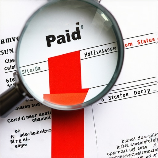 A magnifying glass focusing on a credit report showing how a paid collection can still negatively impact a credit score.