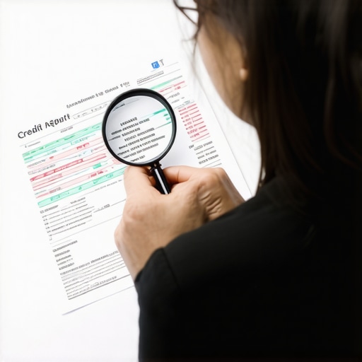 The Nuance of Credit Report Analysis Close-up of a person analyzing a credit report for errors and statute of limitations dates.