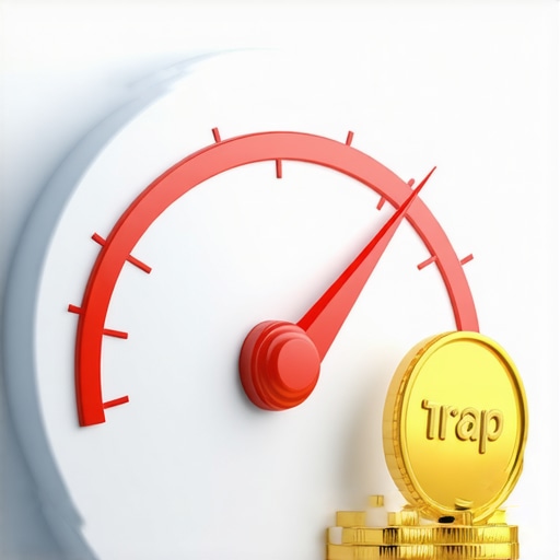 Illustration of a financial trap representing credit score myths