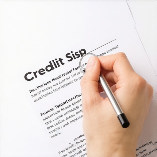 A person carefully reviewing a credit report and preparing a debt verification letter.